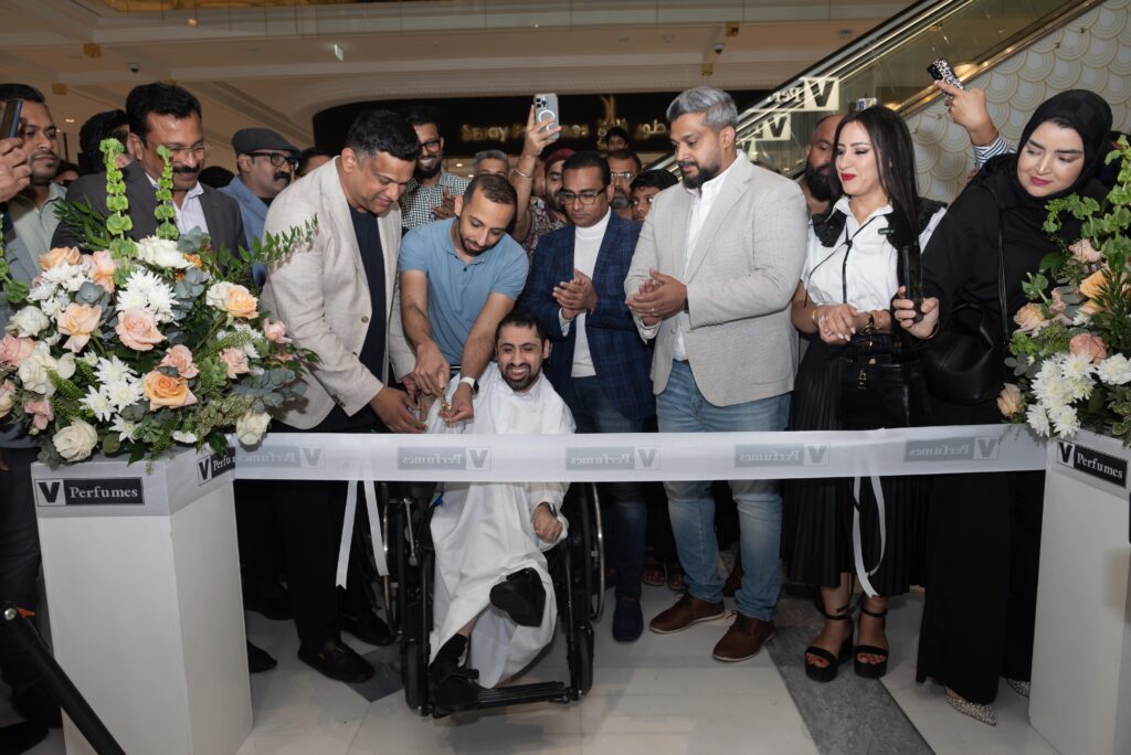 An image of V Perfumes new store launch in Qatar