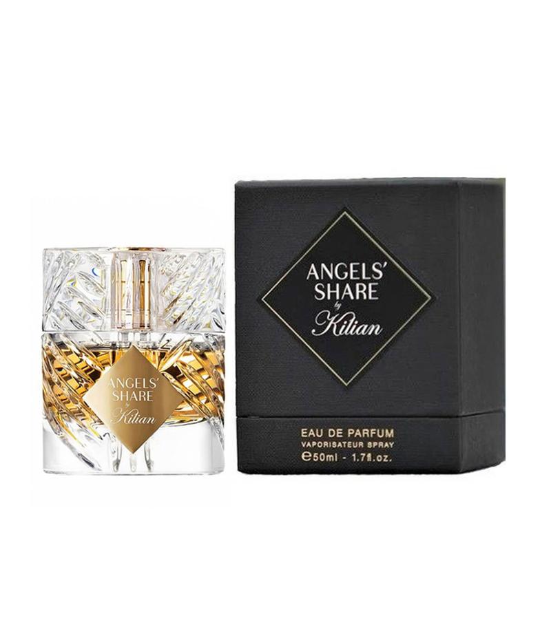 An image of Kilian Angels share perfume that looks like a whisky glass with its box