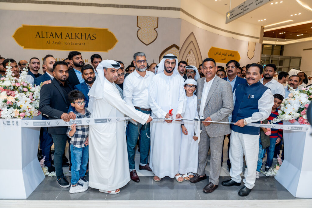 An image of the inauguration of newly opened V Perfumes store in Manar mall RAK