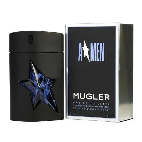 Pair Up & Match Your Moods With Couple Perfumes 21 Ani mage of Thierry Mugler A star men perfume bottle black in color with a star on the perfume bottle.