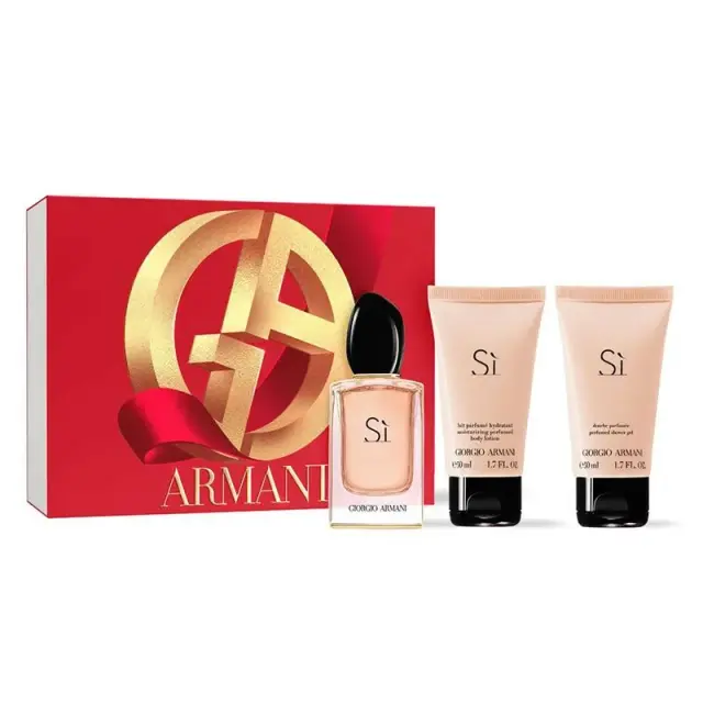 An image of Armani si edp perfume set for women