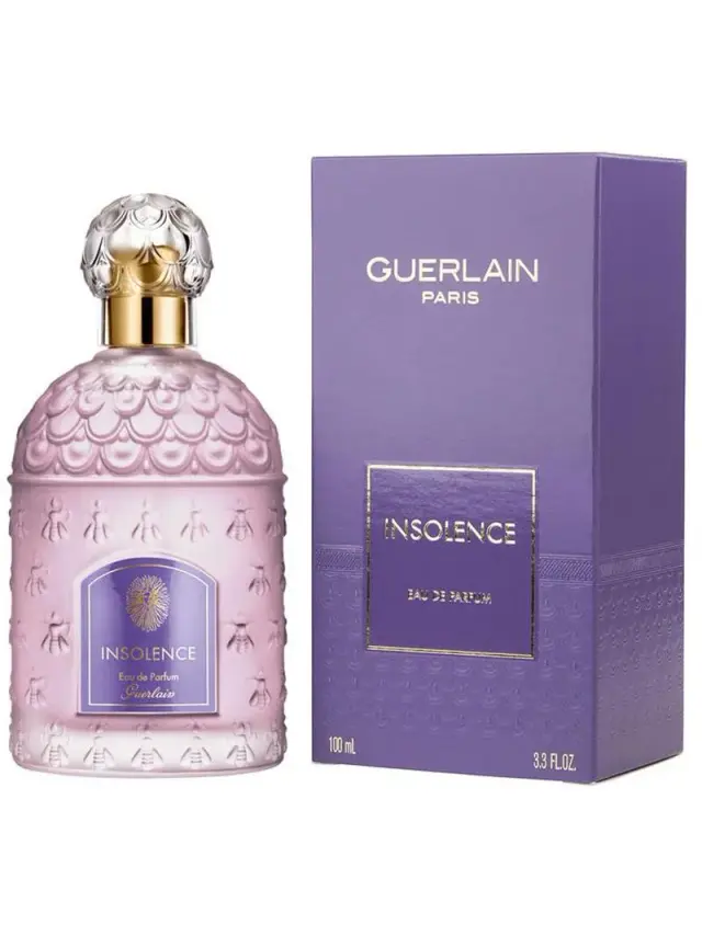An image of Guerlain insolence EDP with its box.