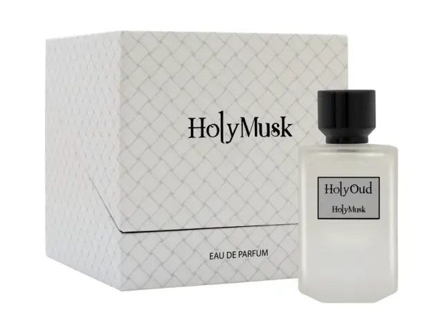 An image of Holy oud Holy musk EDP with its box.