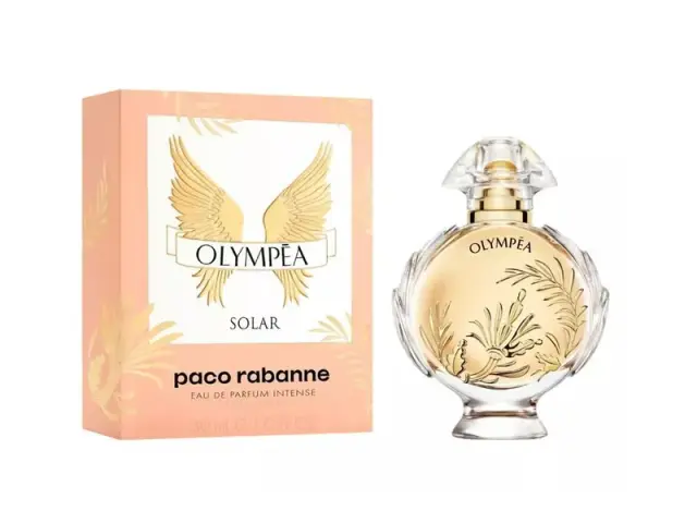 An image of paco Rabanne Olympea solar intense perfume for women