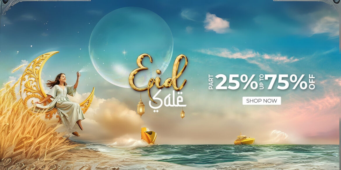 eid-sale-banner A creative illustration of eid sale banner in V Perfumes
