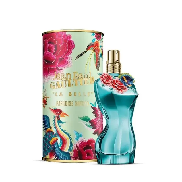 An image of JPG La belle paradise garden perfume with its box