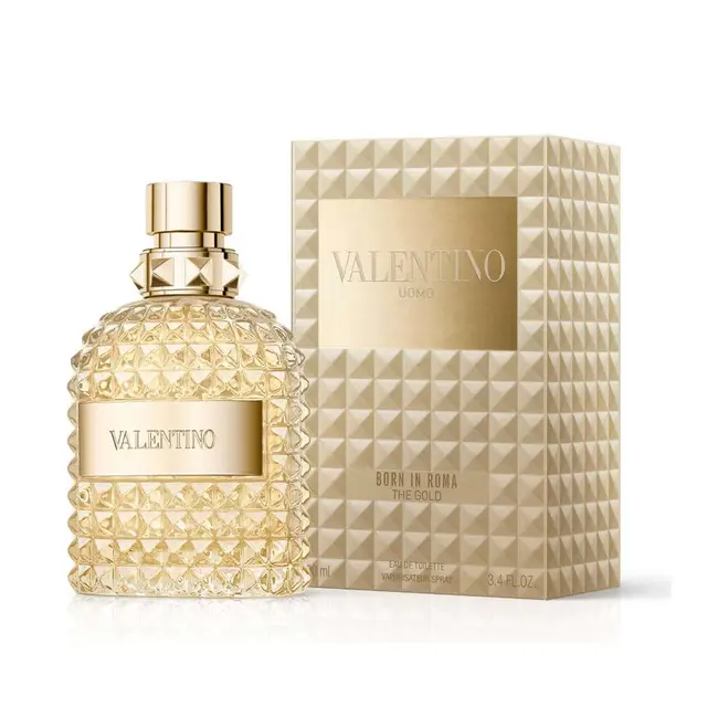I Just Watched Superman (2025) - Here are the Fragrances He Would Wear 19 An image of Valentino Uomo born in roma gold perfume for men.