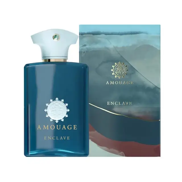 An image of Amouage Enclave EDP for unisex with its box.