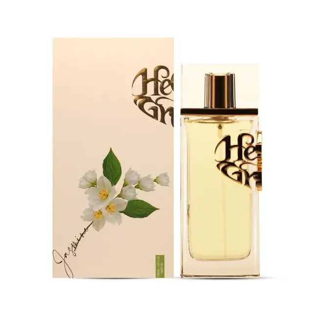 Isang imahe ng Heart of grasse jasmine parfum kasama ang kahon nito