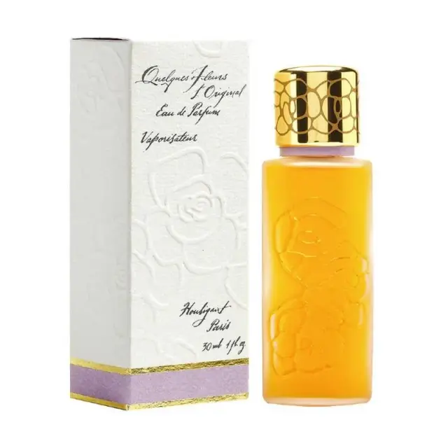 Found the Dress? Now Choose the Bridal Perfume That Fits It 18 An image of Houbigant Quelques Fleurs L'Original perfume with its box