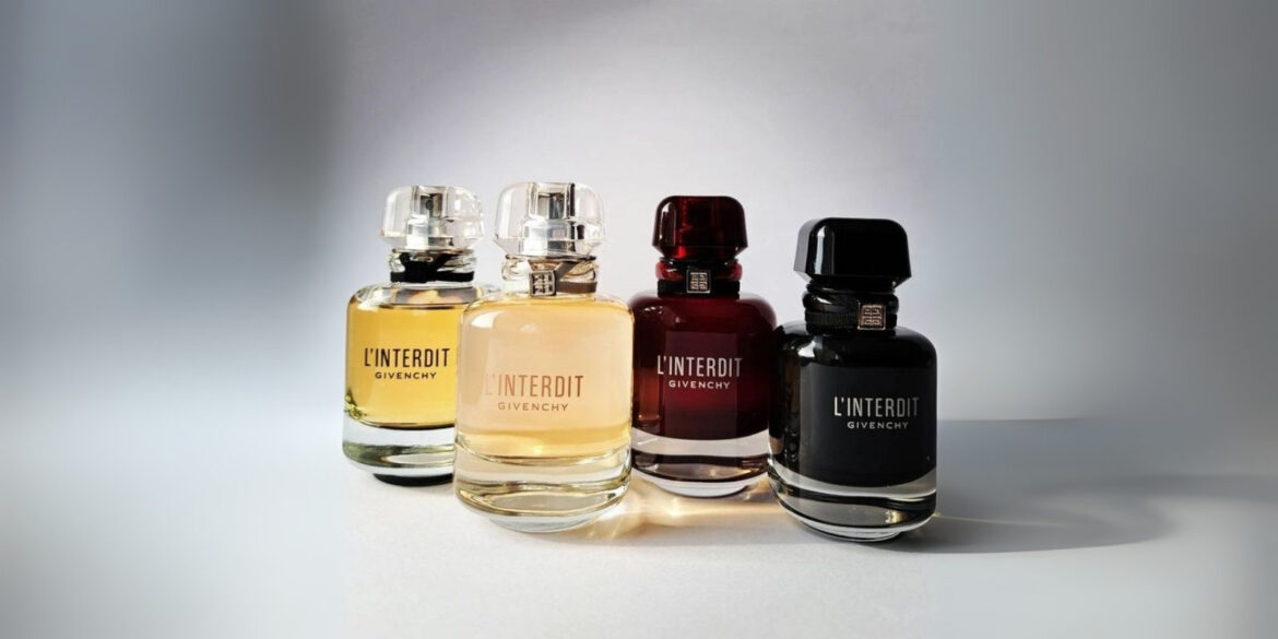 An image of some of the best Givenchy perfumes