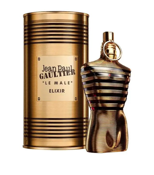 An image of JPG Le Male Elixir perfume with its box