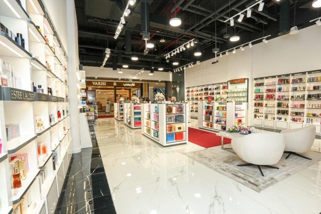 V Perfumes Opens a New Store in Qatar 19 An image of the interior of V Perfumes store in Tawar mall Qatar