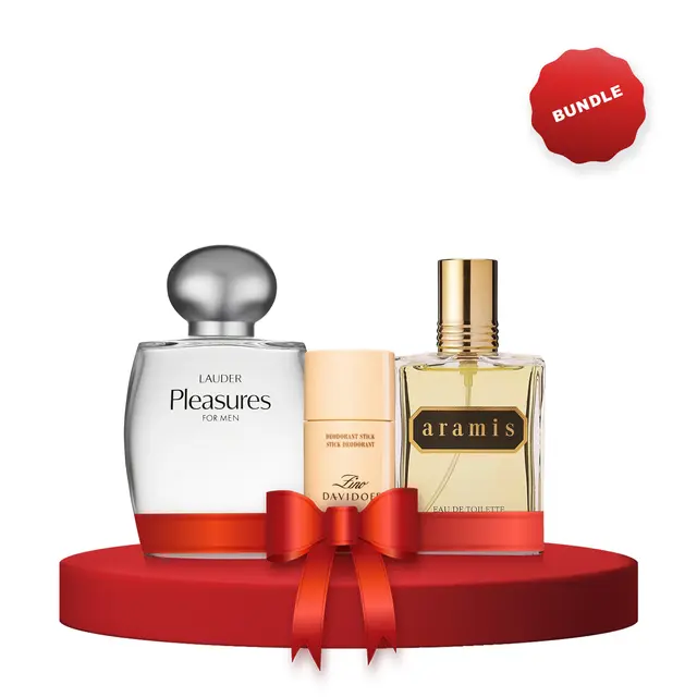 Save Big with the V Perfumes Bundle Offers 17 An image of Aramis, Estee lauder and davidoff perfume bundle