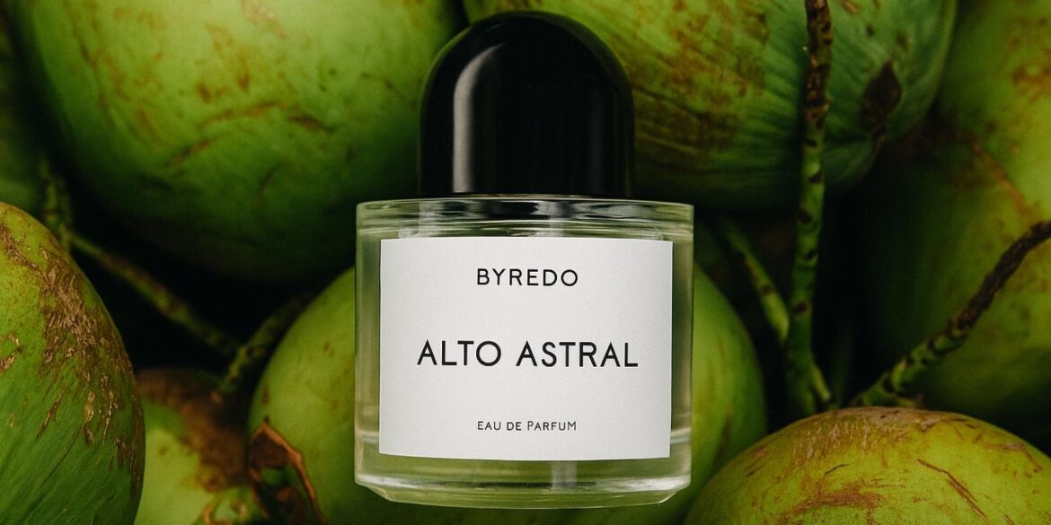 A creative illustration of Byredo Alto astral EDP