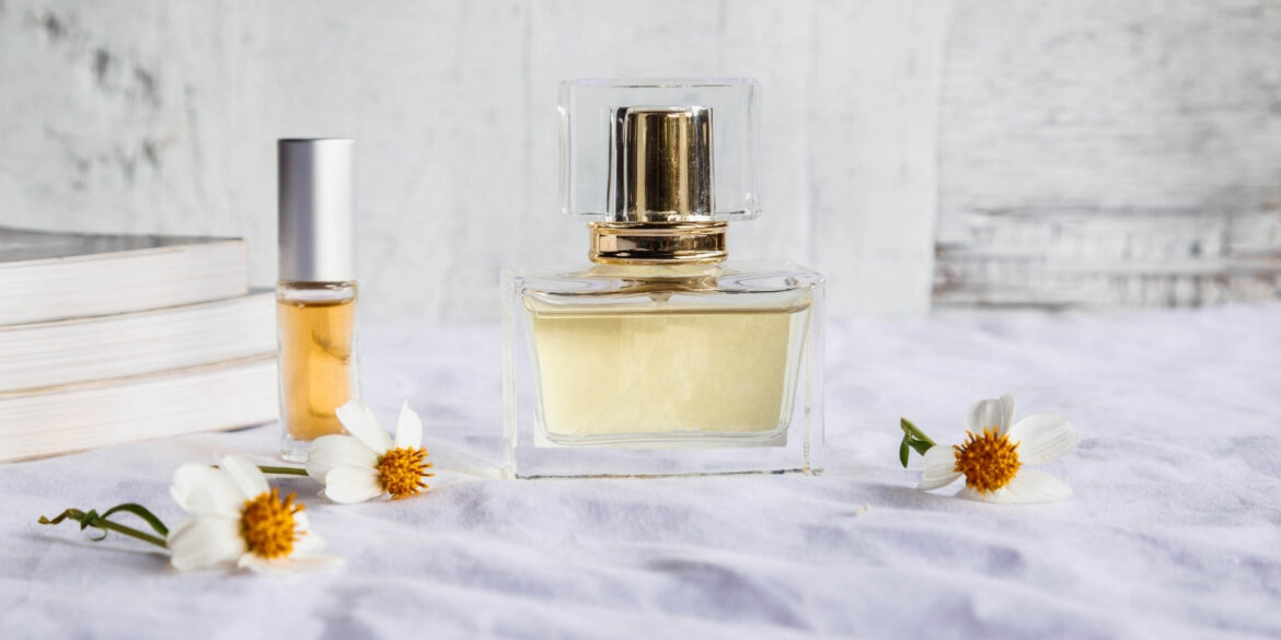 An image of a perfume and perfume oil