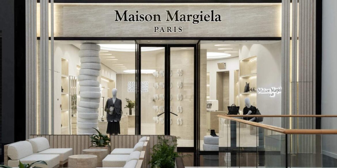 An image of the cafe opened by Maison Margiela