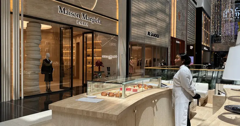 Visit Maison Margiela's Dubai Café 18 An image of the Maison margiela cafe in Mall of Emirates Dubai
