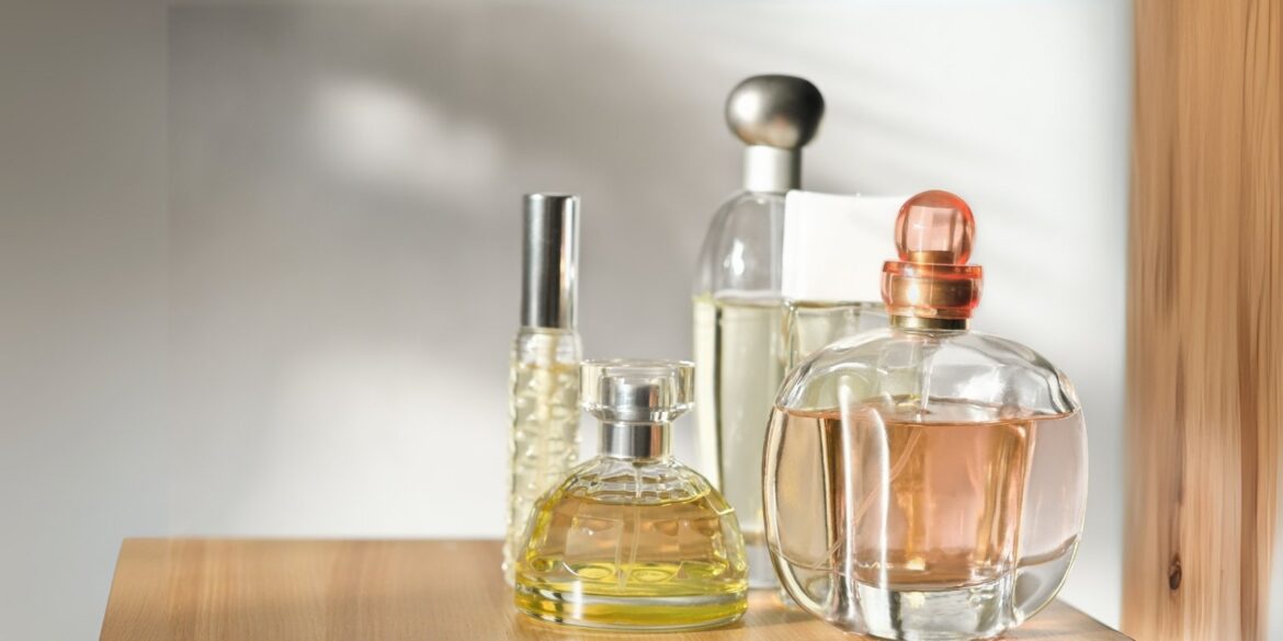 An image of different autumn perfumes