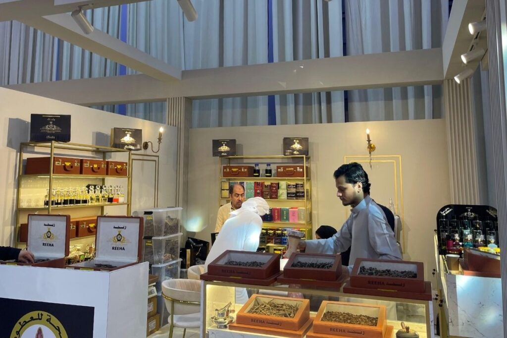 Emirates Perfumes and Oud Exhibition 2025 19 An image of bukhoor and incense at Reeha perfumes