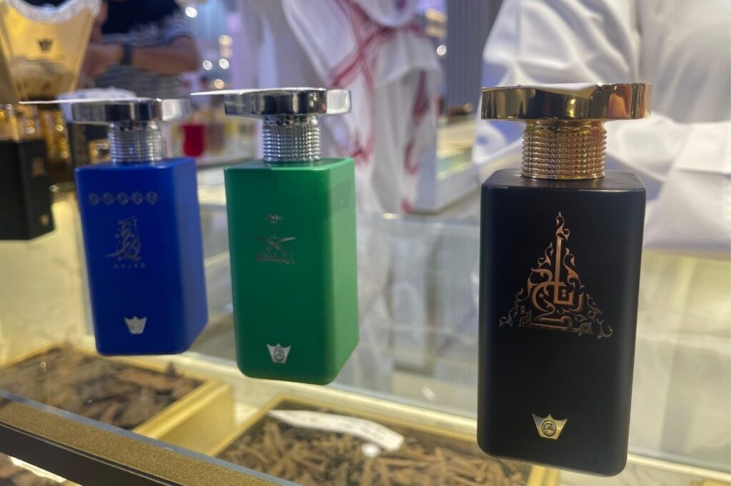 Emirates Perfumes and Oud Exhibition 2025 21 An image of different concentrated perfumes
