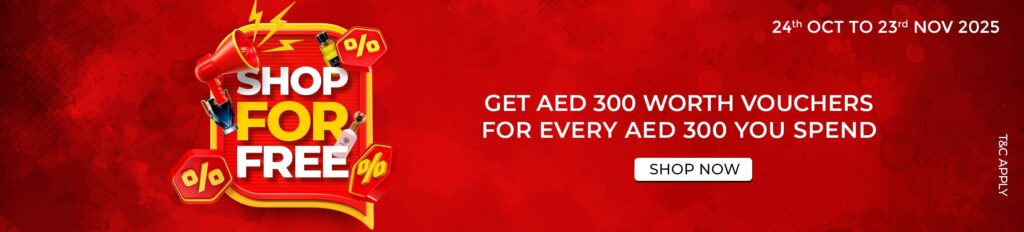 Shop For Free at V Perfumes 18 A banner image of shop for free campaign