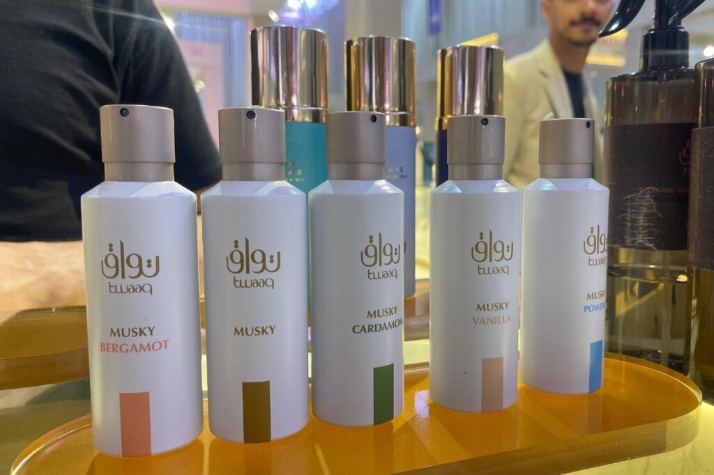 Emirates Perfumes and Oud Exhibition 2025 18 An image of Twaaq perfumes during the perfumes and oud expo