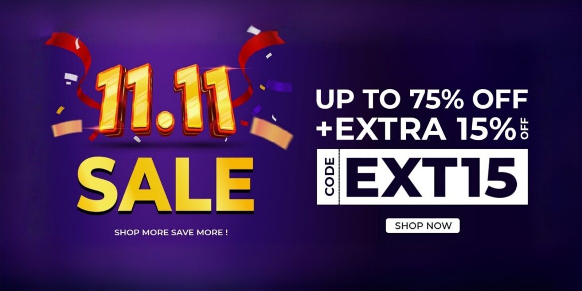 An image of 11/11 sale banner