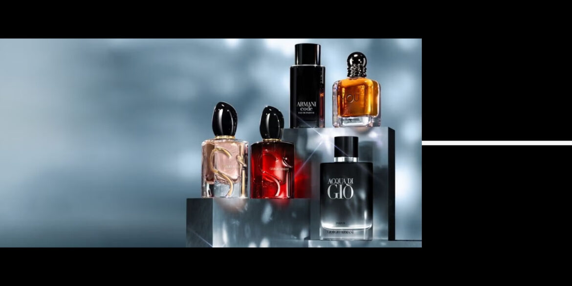 An image of some of the best Armani perfumes