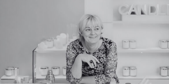 Una imagen de Jo Malone, la perfumista.