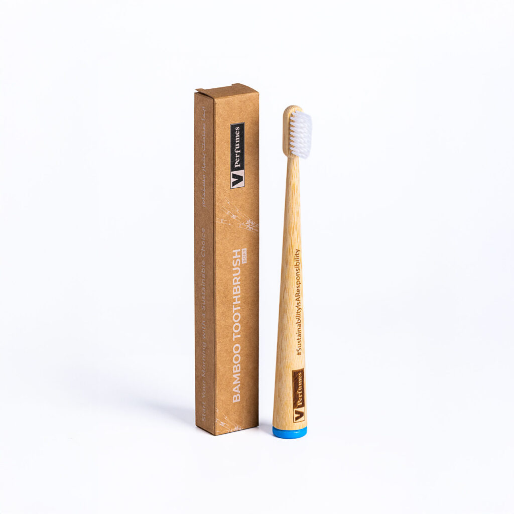 An image of the bamboo toothbrush from V Perfumes