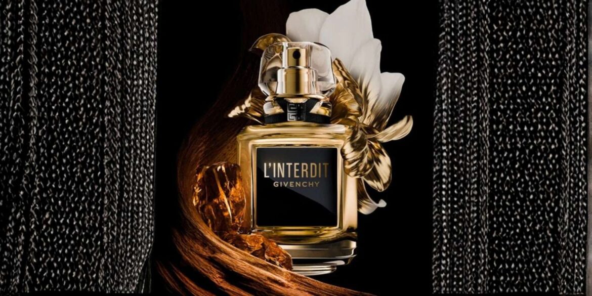 A creative illustration of the perfume Givenchy L'Interdit perfume