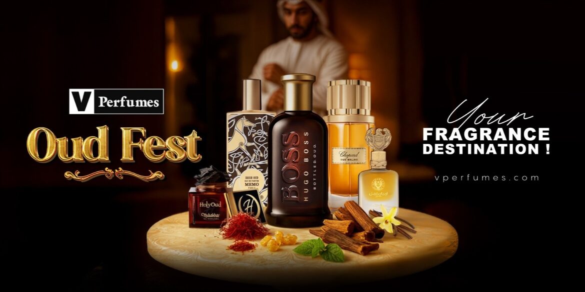 A creative illustration of oud fest in V Perfumes