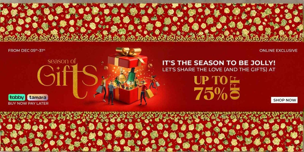 An image of the season of gifts sale in V Perfumes