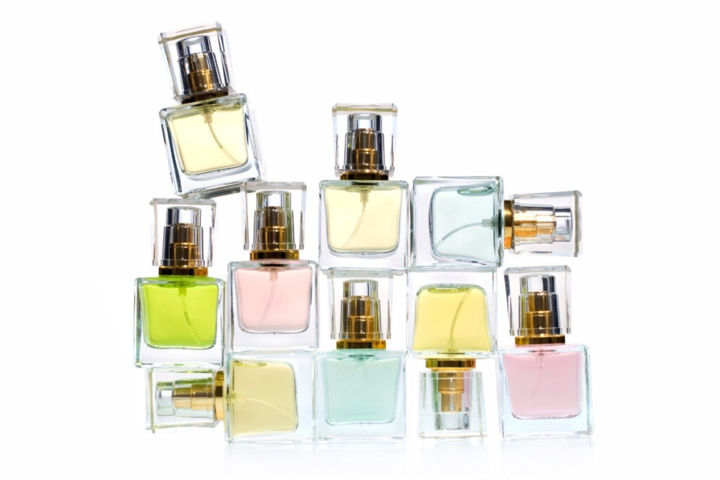 An image of a set of perfumes