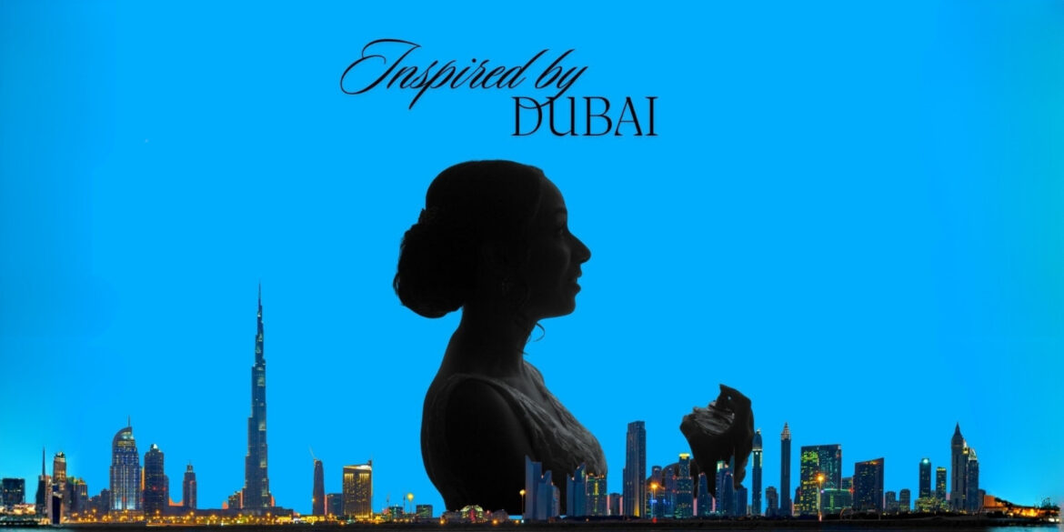 A creative illustration of perfumes inspired by Dubai