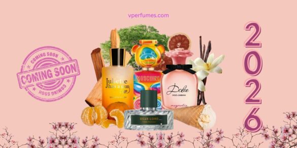 Isang malikhaing ilustrasyon ng mga bagong inilabas na pabango sa 2026