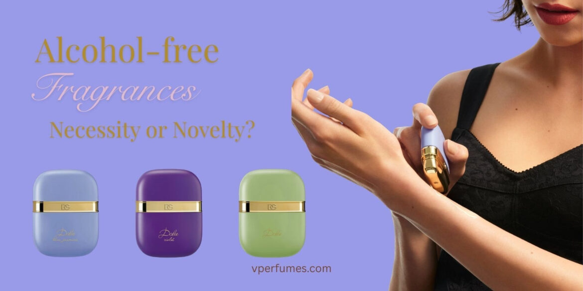 A creative illusttation of a woman withe perfume