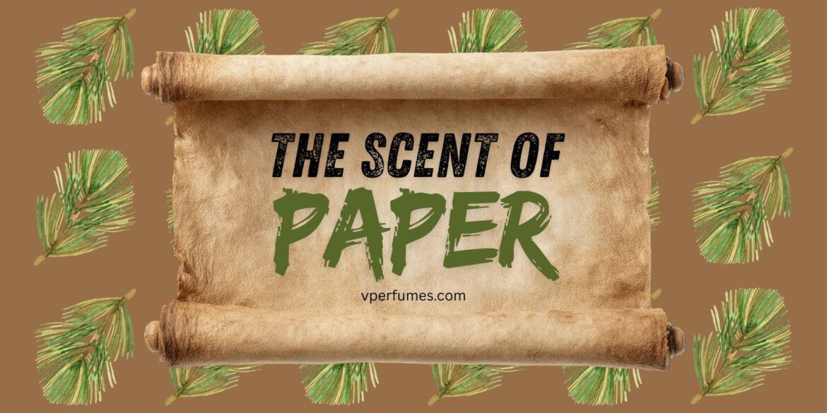 A creative illustration of papyrus notes in perfumes