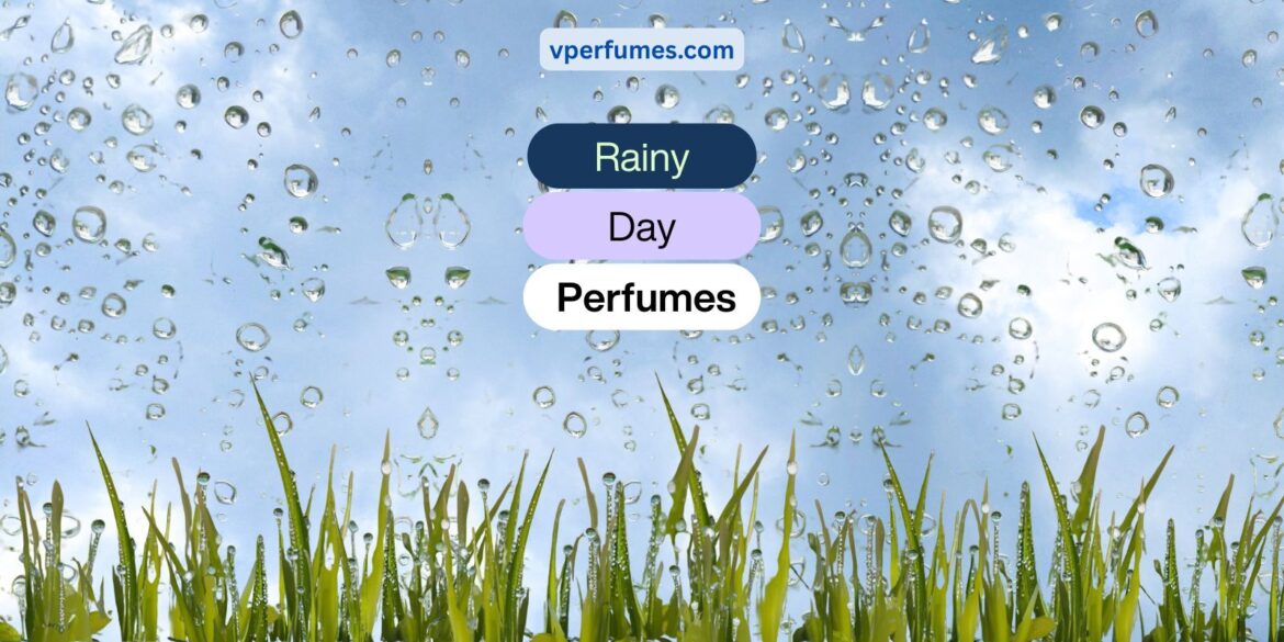 A creative illustration of a rainy day with grass