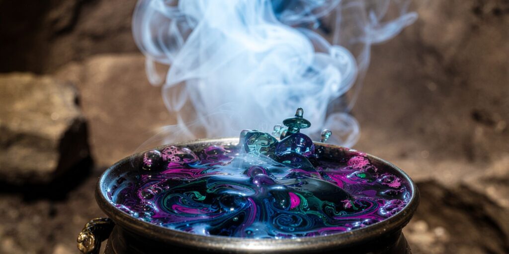 An image of fantasy ingredients in perfume