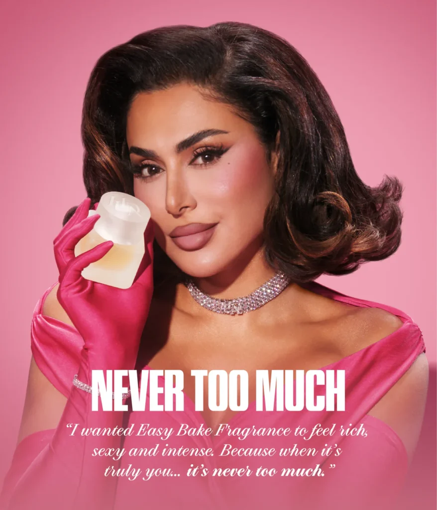 huda beauty easy bake intense parfum ad quote V Perfumes Blog