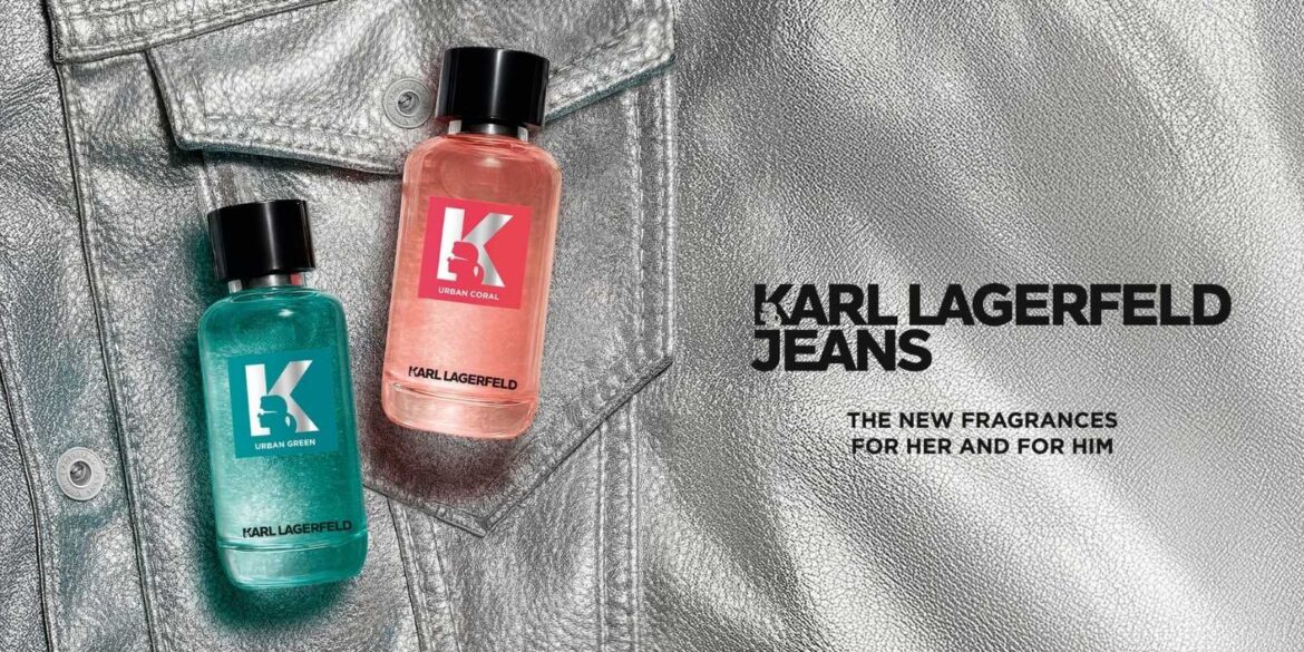An image of Karl Lagerfeld urban coral and urban green perfumes