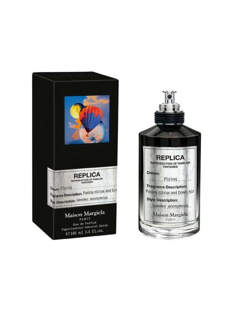 Una imagen de una réplica de Maison Margiela Flying EDP