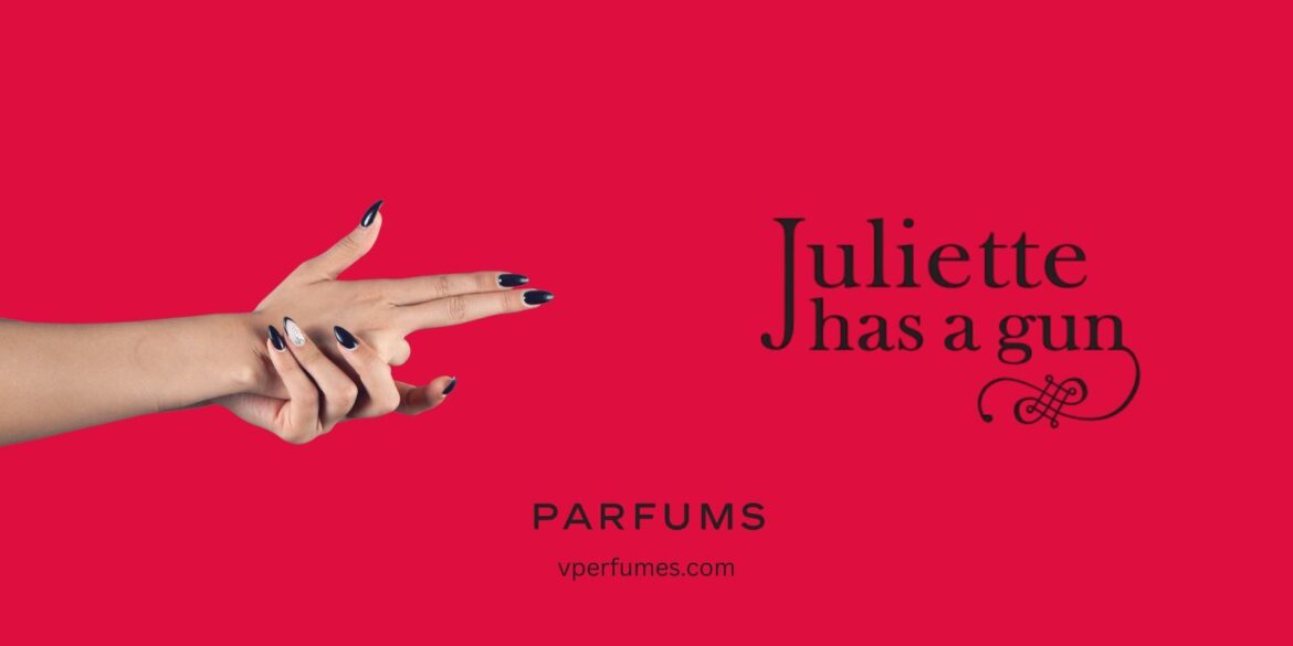 A creative illustration of Juliette has a gun perfumes