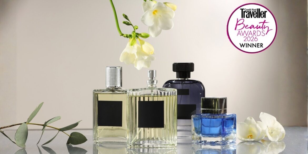 Una imagen de los premios de belleza de Condé Nast Traveller a los mejores perfumes.
