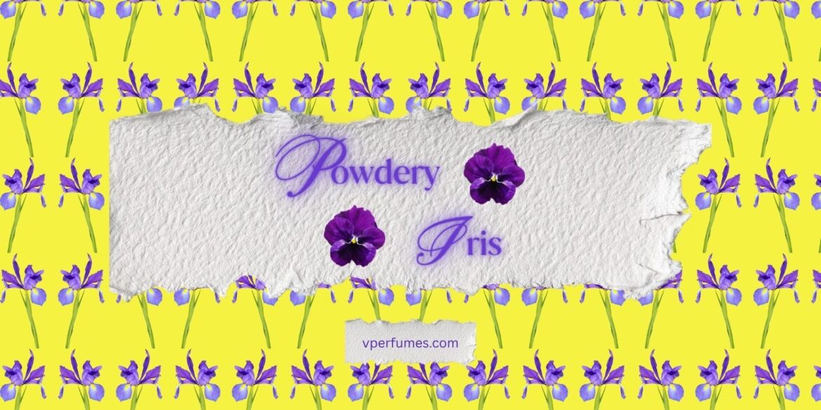 A creative illustration of iris perfumes