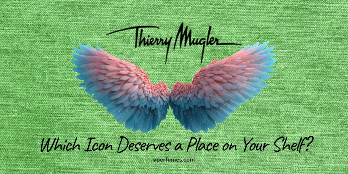 A creative illustration of Thiery mugler alien and angel