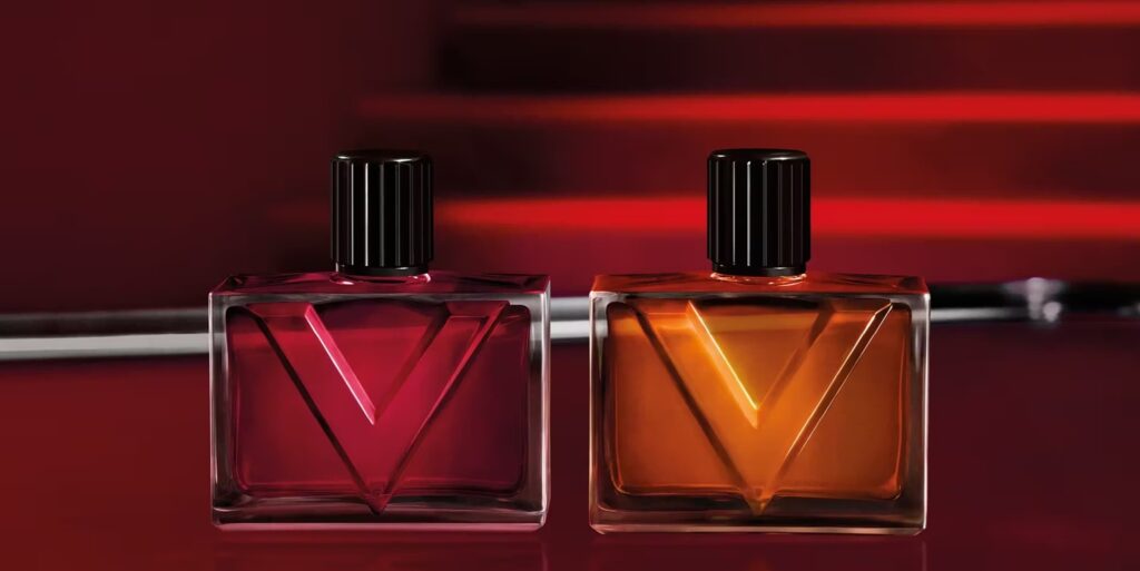 An image of the Valentinos new vendetta series perfumes